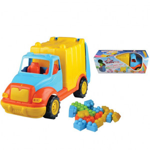 Camion pentru gunoi 48 cm cu 38 piese constructie Ucar Toys UC86 - Img 2