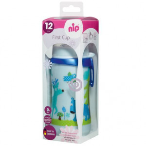 Cana First Cup Boy PP 330 ml, cu clip de prindere, 12+ luni, nip 35049 - Img 2