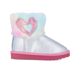Cizmulite pentru fetite Inimioara, Agatha Ruiz De La Prada, argintiu - Img 2