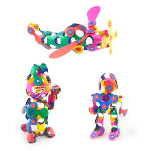 Clixo® joc magnetic de construit - Super Curcubeu (60 piese) - Img 3