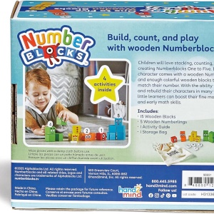 Cuburi din lemn Numberblocks - De la 1 la 5 - Img 6
