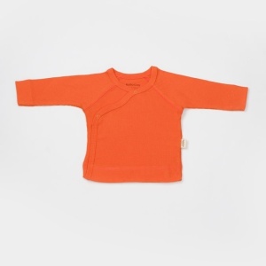 Cutie 4 piese pentru nou nascut - 100% bumbac organic - Portocaliu, BabyCosy - Img 7