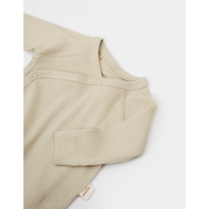 Cutie 4 piese pentru nou nascut - 100% bumbac organic - Verde pal, BabyCosy - Img 6