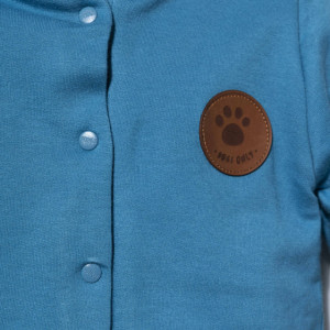 Jacheta cu urechiuse pentru copii Dogs, Tongs baby (Culoare: Albastru, Marime: 18-24 Luni) - Img 2