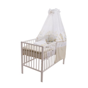 Lenjerie MyKids Teddy Play Bej 5 Piese M1 140x70 cm - Img 3