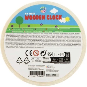 Primul meu ceas din lemn, diametru 14 cm Moxy GR200067 - Img 2