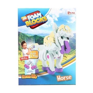 Puzzle 3D Spuma Cal 59 piese Toi-Toys TT43541A - Img 5