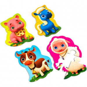 Puzzle Maxi Bebelusi Animale de la Ferma, 13 piese Roter Kafer RK1210-01 - Img 2