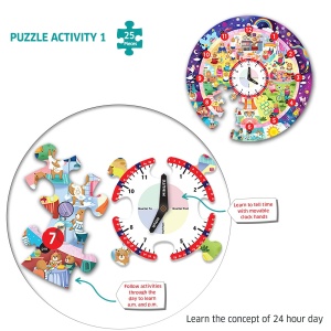 Puzzle - Ursuletul invata ceasul - Img 3
