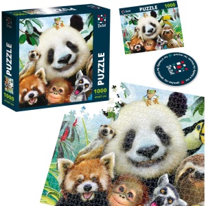 Puzzle Zoo Selfie, 47x67 cm, 1000 piese De.tail DT1000-03 - Img 3