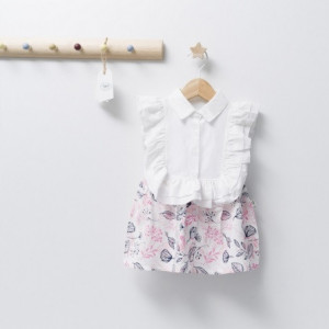 Rochita de fetita Barcelona, Tongs baby (Culoare: Verde, Marime: 9-12 luni) - Img 3