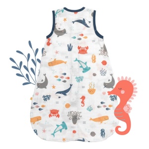 Sac de dormit Bamboo Under the Sea 90 cm 0.5 Tog - Img 2