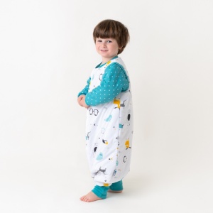 Sac de dormit cu picioruse si maneca lunga detasabila Polar Pals 130 cm + manseta 2.5 Tog - Img 6