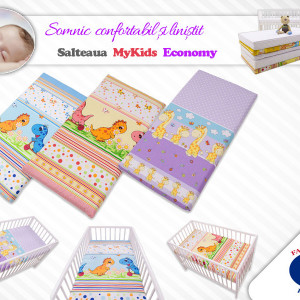 Saltea Fibra Cocos MyKids Economy II Color Diverse Modele 120x60x10 (cm) - Img 7