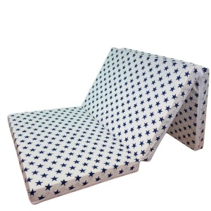 Saltea Pliabila Spuma Poliuretanica 120x60x5 cm - Dark Blue Stars - Img 3