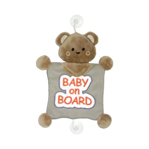 Semn reflectorizant Baby on Board BabyJem, rosu - Img 2