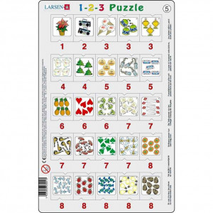 Set 12 Puzzle-uri 1-2-3, 25 Piese Larsen LRP46 - Img 6