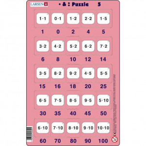 Set 16 Puzzle-uri Inmultire si Impartire, 25 Piese Larsen LRP49 - Img 6