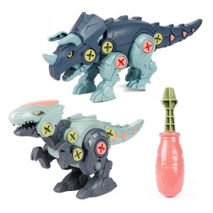 Set 2 Dinozauri Demontabili cu Surubelnita Inclusa Toi-Toys TT43965Z - Img 2