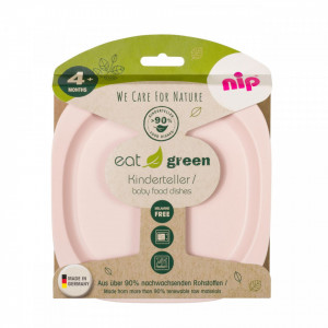 Set 2 farfurii pentru mancarea copiilor nip Eat Green 37068 - Img 3