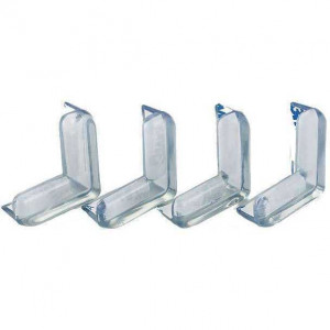 Set 4 aparatori din silicon pentru colturi 4x4x1.5 cm Ikonka IK6821 - Img 2