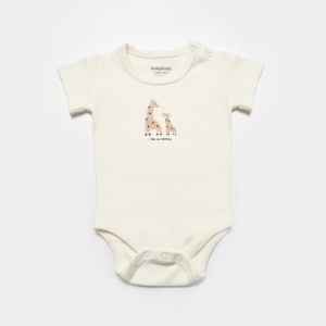 Set de 10 piese pentru nou nascut, 100% bumbac organic, Giraffe, BabyCosy - Img 2