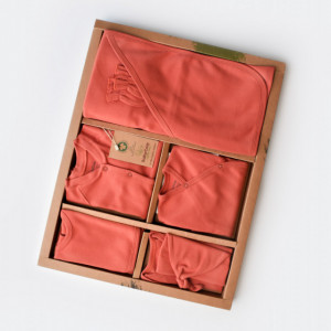 Set de 10 piese pentru nou nascut - 100% bumbac organic - Scortisoara, BabyCosy - Img 3