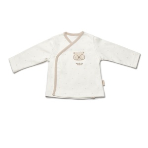 Set de 10 piese pentru nou nascut, 100% bumbac organic, TeddyBear, BabyCosy - Img 5
