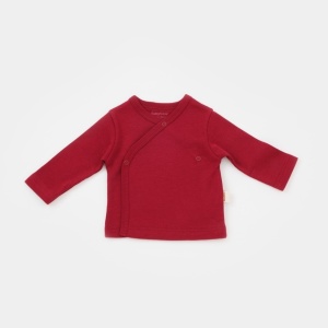 Set de 5 piese pentru nou nascut - 100% bumbac organic - Rosu, BabyCosy - Img 3