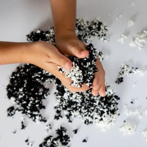 Spuma de modelat Playfoam Pluffle™ Twist - Alb si negru - Img 5