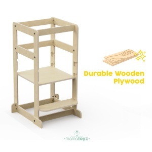 Turn de invatare multifunctional Kule Lite, Natur, MamaToyz
