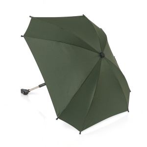 Umbrela parasolar carucior copii, protectie UV 80+, forma patrata 80 cm, reglabila 180°, prindere universala anti-alunecare, verde, Reer ShineSafe 84283