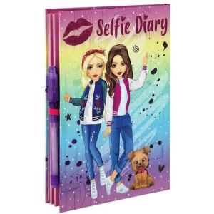 Agenda Besties Selfie 21x15 cm, 50 de file cu Stilou Magic Grafix GR140009 - Img 5