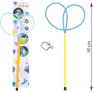Bat cu inele pentru baloane de sapun Ring Pro Butterfly 40 cm Tuban TU3613 - Img 2