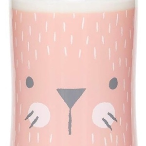 Biberon 360 ml ml cu tetina rotunda din silicon, debit dens, pisica roz Hygge Suavinex - Img 3