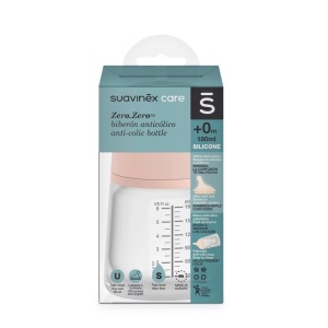 Biberon cu debit lent Zero Zero 180 ml Suavinex