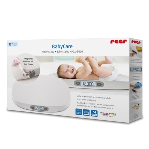 Cantar digital pentru bebelusi BabyCare, pana la 25 kg, ecran iluminat, memorie, 0+ luni, Reer 64120 - Img 3