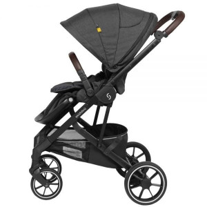 Carucior 2 in 1 Moss, Onyx, Negru, Skiddou - Img 5