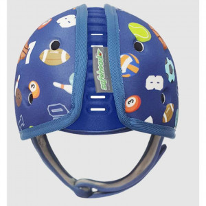 Casca protectie bebelusi cu spuma flexibila, ultrausoara, reglabila, 7-24 luni, albastra, SafeHead Baby Sporty, SHB004 - Img 5