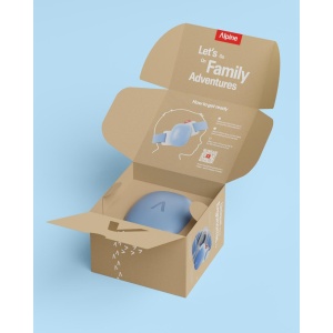 Casti antifonice pentru bebelusi si copii pana la 4 ani, ofera protectie auditiva, SNR 24, albastru, ALPINE Muffy Baby Sky Blue ALP29673 - Img 10