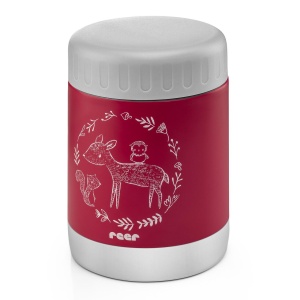 Cutie termica pentru mancare, otel inoxidabil vidat, 300 ml, rosie, Reer ColourDesign 90412 - Img 7