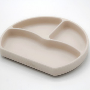 Farfurie din silicon cu 3 compartimente pentru auto-diversificare BabyJem (Culoare: Vernil) - Img 3