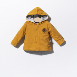 Jacheta cu urechiuse pentru copii Dogs, Tongs baby (Culoare: Mustar, Marime: 9-12 luni) - Img 5