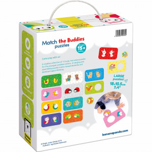Joc educativ asociaza prietenii, 24 piese, 18x10,5 cm Banana Panda BP49030 - Img 2