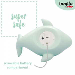 Lampa de veghe cu LED, cu oprire cronometrata, forma delfin, albastra, Lumilu Sea Life Dolphin, Reer 52293 - Img 6