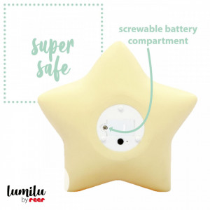 Lampa de veghe cu LED, cu oprire cronometrata, forma stea, galbena, Lumilu Sweet Dreams Star, Reer 52265 - Img 6