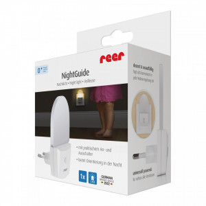 Lampa de veghe pentru priza, cu comutator, 0+ luni, Reer NightGuide 52390 - Img 3