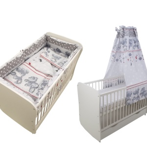 Lenjerie MyKids Teddy Hug Gri M2 5+1 Piese M2 140x70 cm