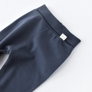 Pantaloni cu Botosei - Bumbac organic Bleumarin (Marime: 6-9 luni) - Img 2