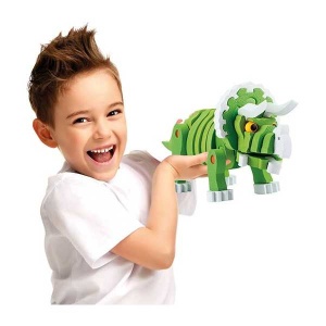 Puzzle 3D Spuma Dino Triceraptos 63 piese Toi-Toys TT43544A - Img 2